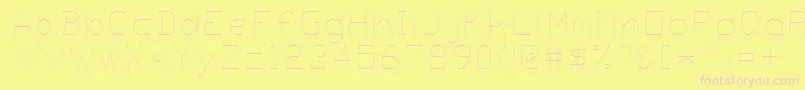 Proxy2 Font – Pink Fonts on Yellow Background