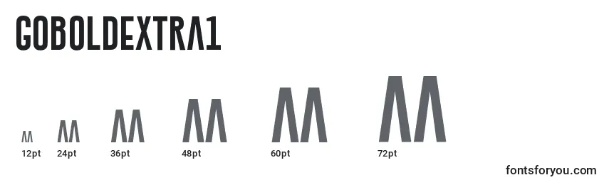 Größen der Schriftart GoboldExtra1