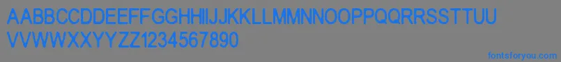 Crakos Font – Blue Fonts on Gray Background