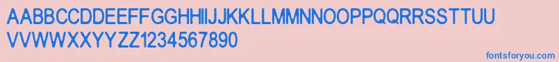 Crakos Font – Blue Fonts on Pink Background
