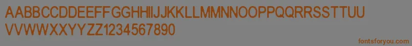 Crakos Font – Brown Fonts on Gray Background