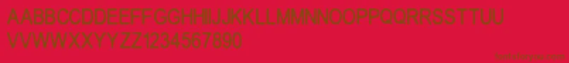 Crakos Font – Brown Fonts on Red Background