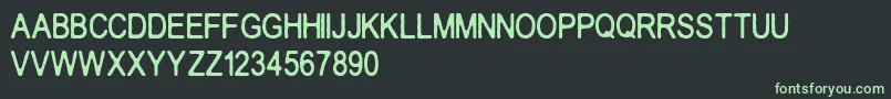 Crakos Font – Green Fonts on Black Background