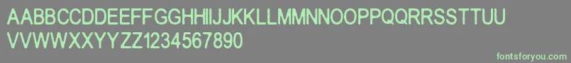 Crakos Font – Green Fonts on Gray Background