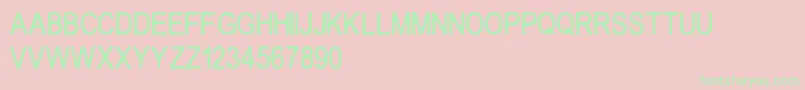 Crakos Font – Green Fonts on Pink Background