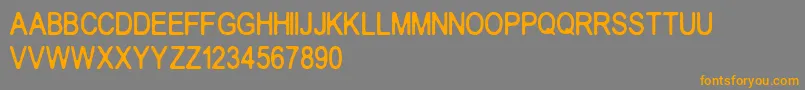 Crakos Font – Orange Fonts on Gray Background