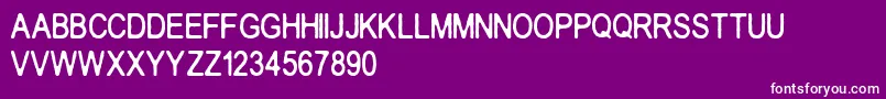 Crakos Font – White Fonts on Purple Background