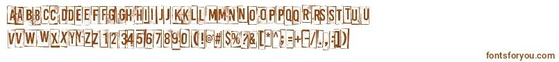 ABoxFor3 Font – Brown Fonts on White Background