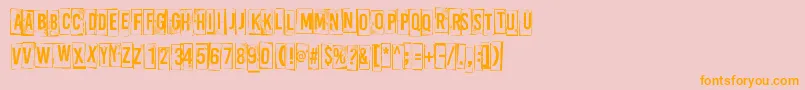 fuente ABoxFor3 – Fuentes Naranjas Sobre Fondo Rosa