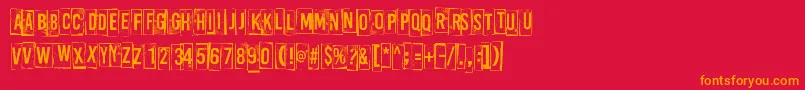 fuente ABoxFor3 – Fuentes Naranjas Sobre Fondo Rojo