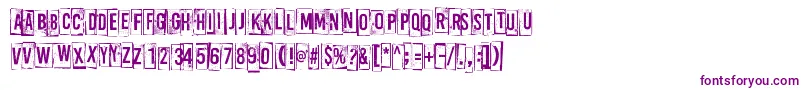 ABoxFor3 Font – Purple Fonts on White Background