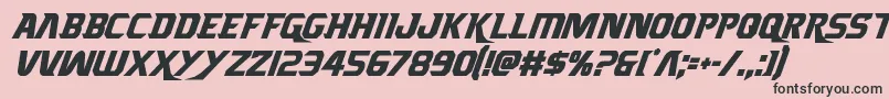 Borgsquadcondital Font – Black Fonts on Pink Background