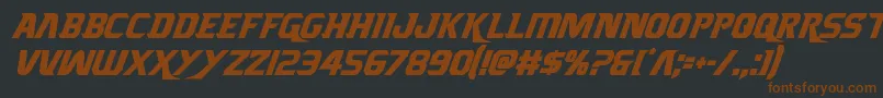 Borgsquadcondital Font – Brown Fonts on Black Background