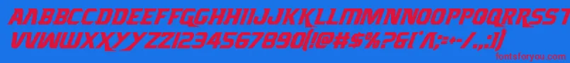 Подробнее о шрифте Borgsquadcondital Шрифт Borgsquadcondital – красные шрифты на синем фоне