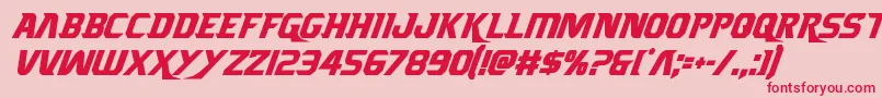 Borgsquadcondital Font – Red Fonts on Pink Background