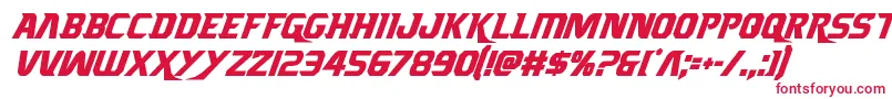 Borgsquadcondital Font – Red Fonts on White Background