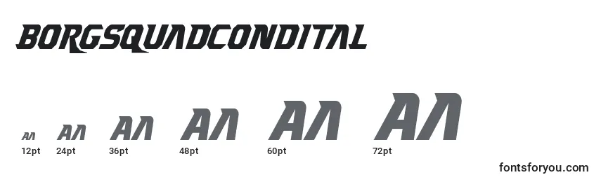 Borgsquadcondital Font Sizes