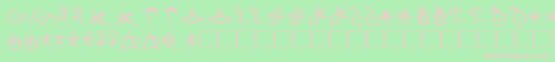 MageScriptBold Font – Pink Fonts on Green Background