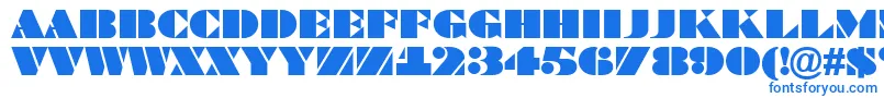BraggatitulRegular Font – Blue Fonts on White Background