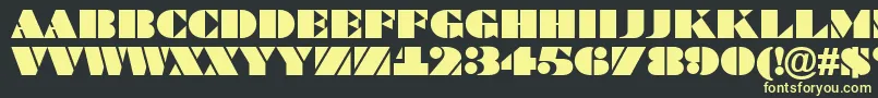 BraggatitulRegular Font – Yellow Fonts on Black Background