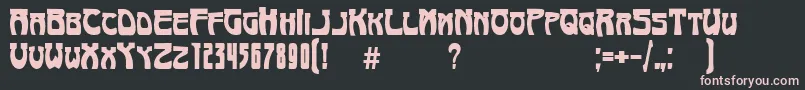 ArtNouveau1895 Font – Pink Fonts on Black Background