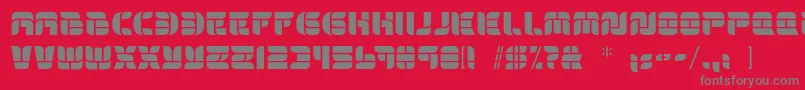 BloneschaBold Font – Gray Fonts on Red Background