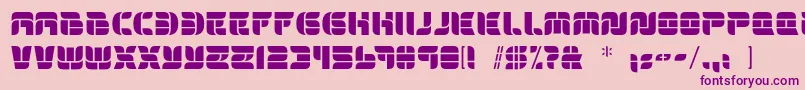 BloneschaBold Font – Purple Fonts on Pink Background