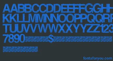Steamrose font – Blue Fonts On Black Background