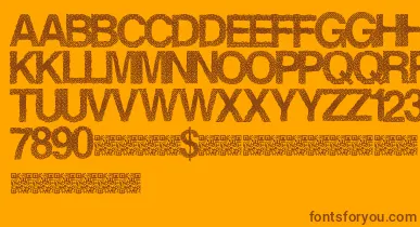 Steamrose font – Brown Fonts On Orange Background