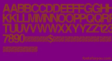 Steamrose font – Brown Fonts On Purple Background