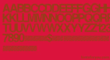 Steamrose font – Brown Fonts On Red Background