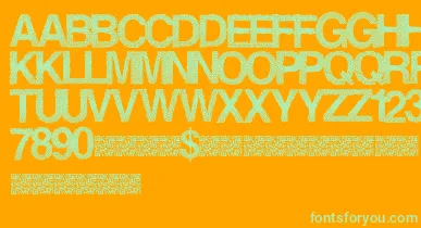 Steamrose font – Green Fonts On Orange Background