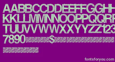 Steamrose font – Green Fonts On Purple Background