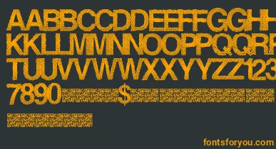 Steamrose font – Orange Fonts On Black Background