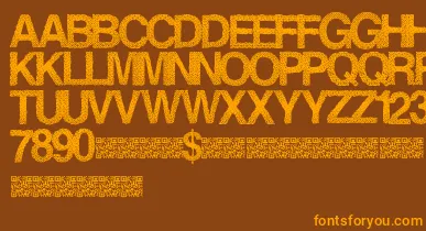 Steamrose font – Orange Fonts On Brown Background