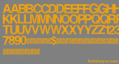 Steamrose font – Orange Fonts On Gray Background