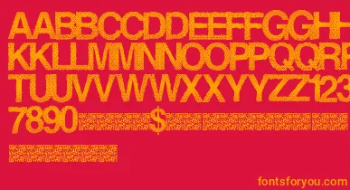 Steamrose font – Orange Fonts On Red Background