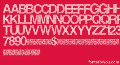 Steamrose font – Pink Fonts On Red Background
