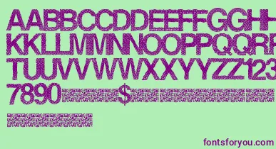 Steamrose font – Purple Fonts On Green Background