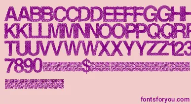 Steamrose font – Purple Fonts On Pink Background