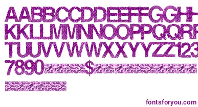 Steamrose font – Purple Fonts On White Background