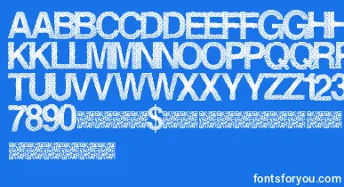 Steamrose font – White Fonts On Blue Background