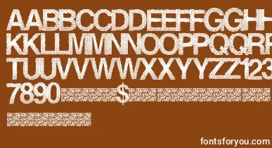 Steamrose font – White Fonts On Brown Background