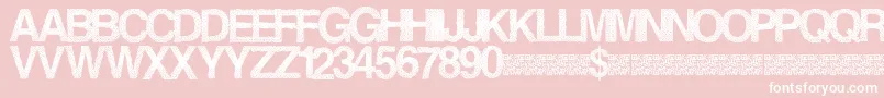 Steamrose Font – White Fonts on Pink Background