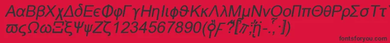 Naxosi Font – Black Fonts on Red Background