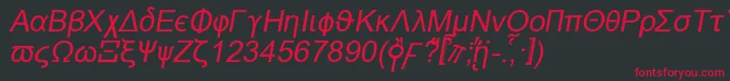 Naxosi Font – Red Fonts on Black Background