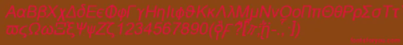 Naxosi Font – Red Fonts on Brown Background