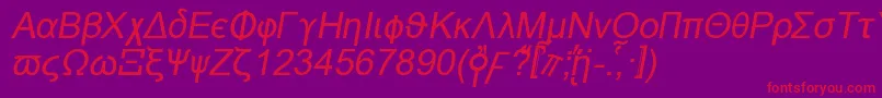 Naxosi Font – Red Fonts on Purple Background