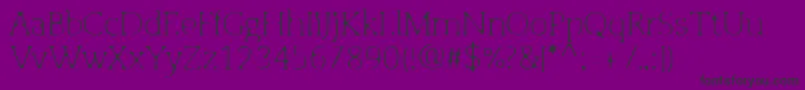 OsgoodslabLightblur Font – Black Fonts on Purple Background