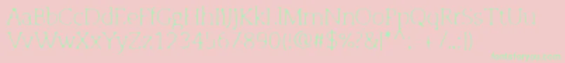 OsgoodslabLightblur Font – Green Fonts on Pink Background